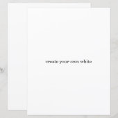 create your own white  (Front/Back)
