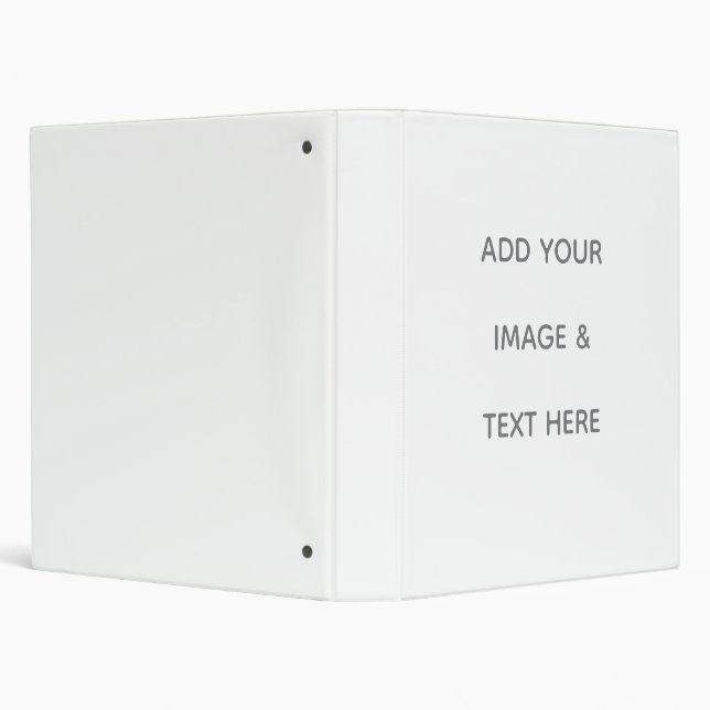 Create Your Own white  3 Ring Binder (Background)