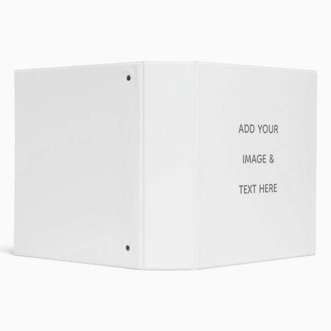 Create Your Own white  3 Ring Binder (Background)