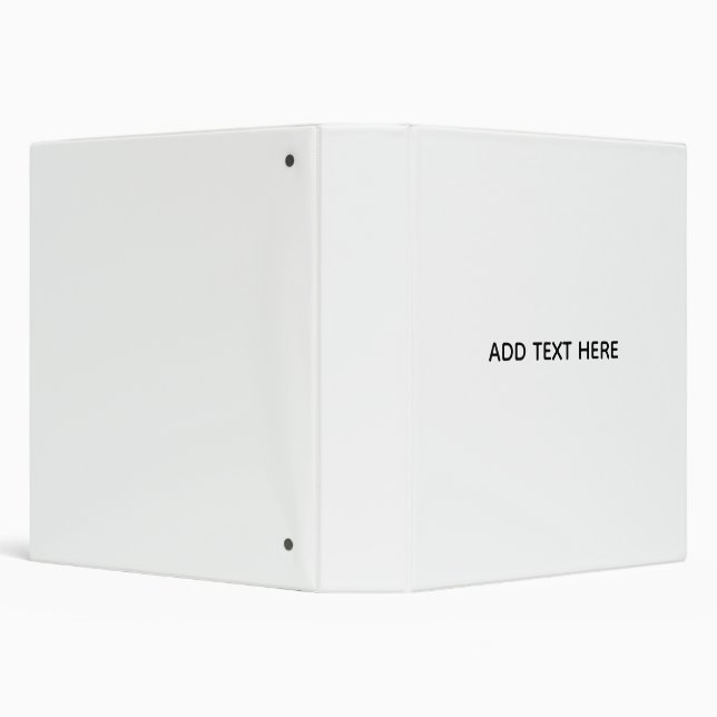 Create Your Own White  3 Ring Binder (Background)