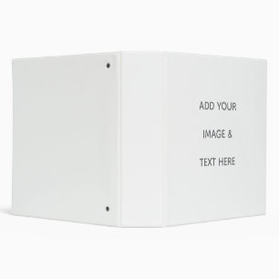 Create Your Own white  3 Ring Binder