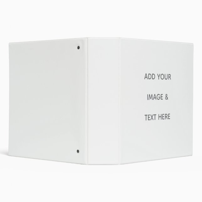 Create Your Own white  3 Ring Binder (Background)