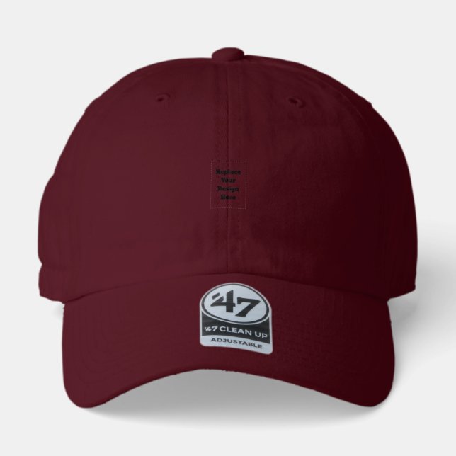 Create Your Own white  47 Brand Hat (Front)