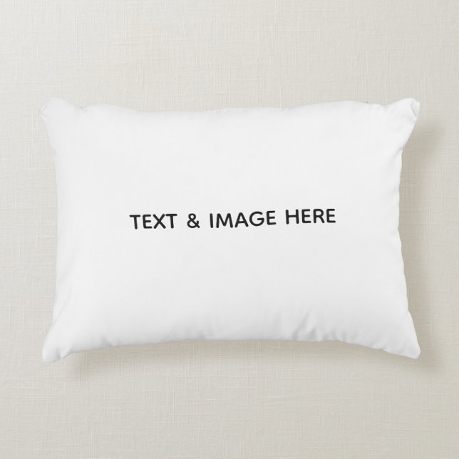 Create Your Own white Accent Pillow (Front)