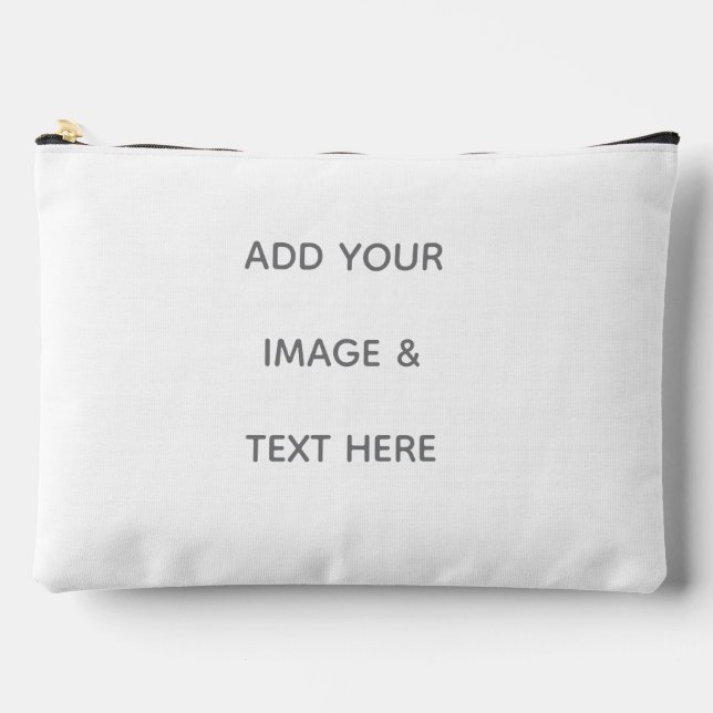 Create Your Own white  Accessory Pouch (Front)