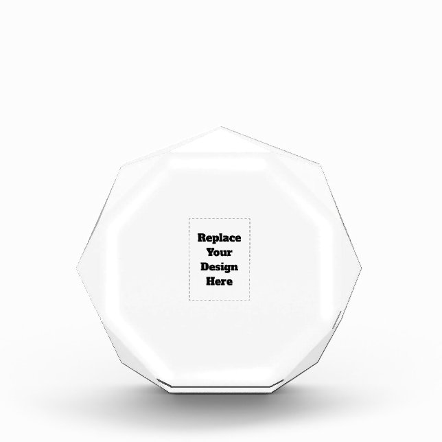 Create Your Own white  Acrylic Award (Front)