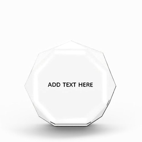 Create Your Own White Acrylic Award