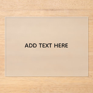 Create Your Own White Acrylic Invitations