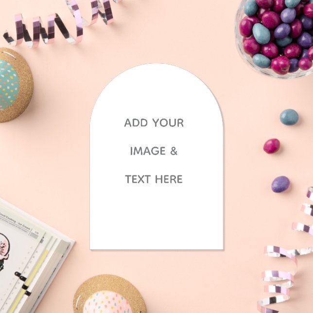 Create Your Own white  Acrylic Invitations (Insitu (Celebration))