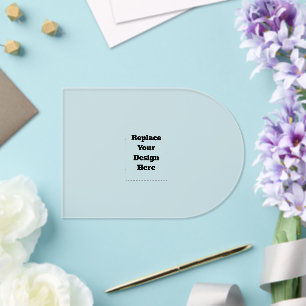 Create Your Own white  Acrylic Invitations