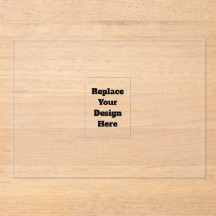 Create Your Own white  Acrylic Invitations