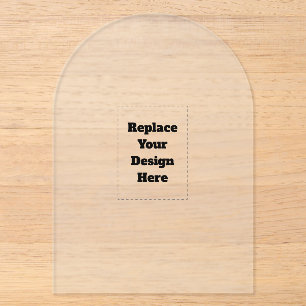 Create Your Own white  Acrylic Invitations