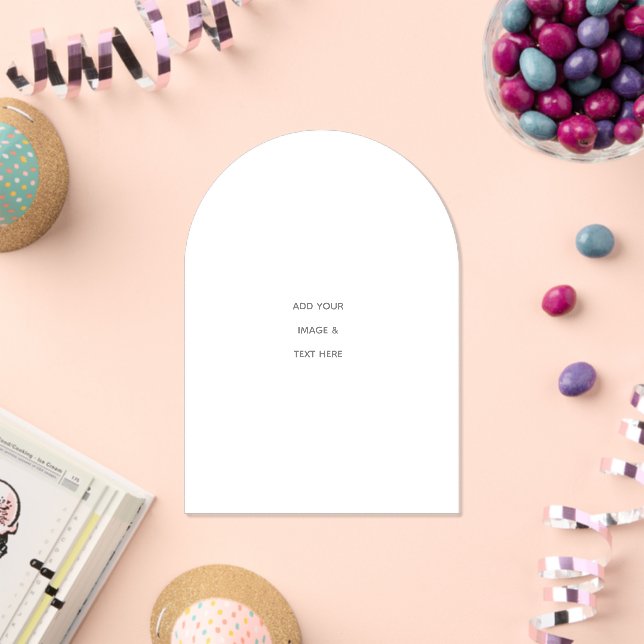 Create Your Own white  Acrylic Invitations (Insitu (Celebration))