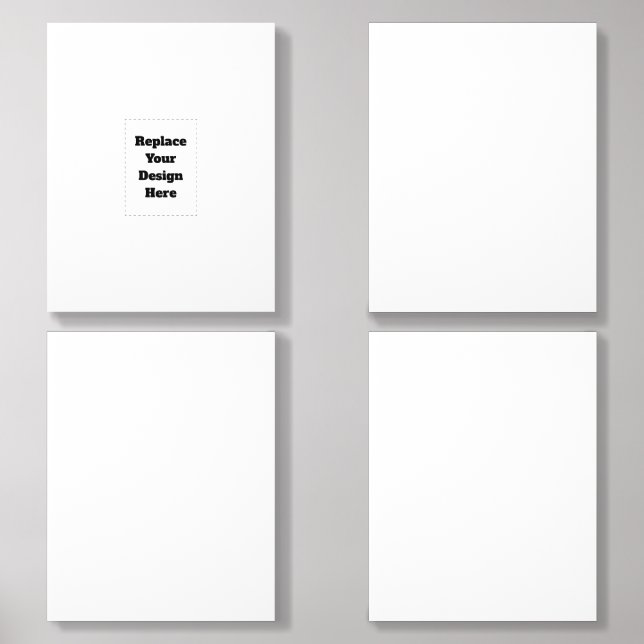 Create Your Own white  Acrylic Photo Tile (Front Set)