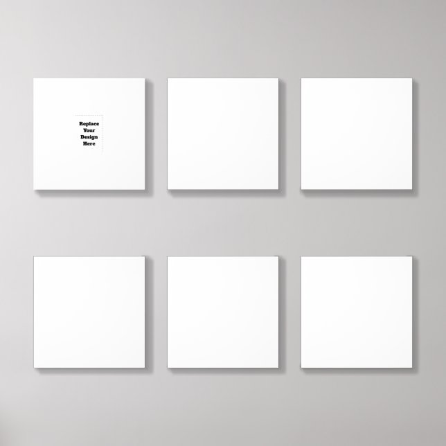 Create Your Own white  Acrylic Photo Tile (Front Set)