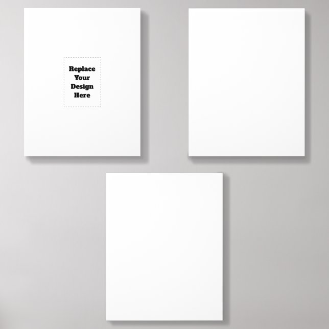 Create Your Own white  Acrylic Photo Tile (Front Set)
