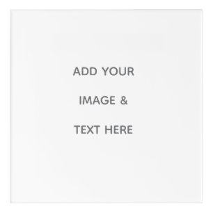 Create Your Own white  Acrylic Print