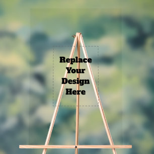 Create Your Own white  Acrylic Sign