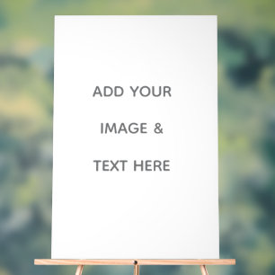 Create Your Own white  Acrylic Sign