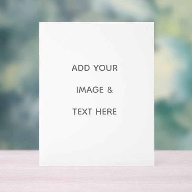 Create Your Own white  Acrylic Sign (Neutral)