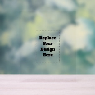 Create Your Own white Acrylic Sign