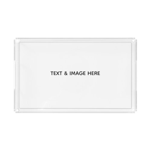 Create Your Own white Acrylic Tray