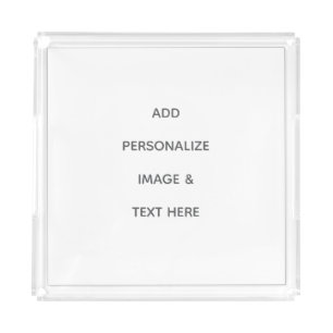 Create Your Own white  Acrylic Tray
