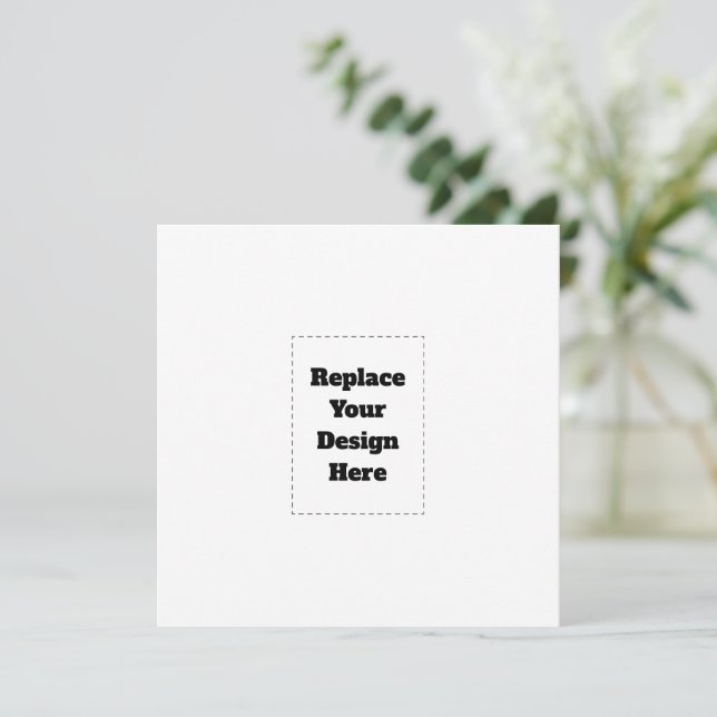 Create Your Own white  Announcement (Standing Front)