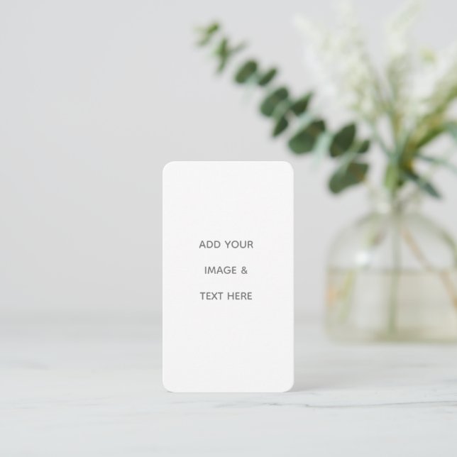 Create Your Own white  Appointment Card (Standing Front)