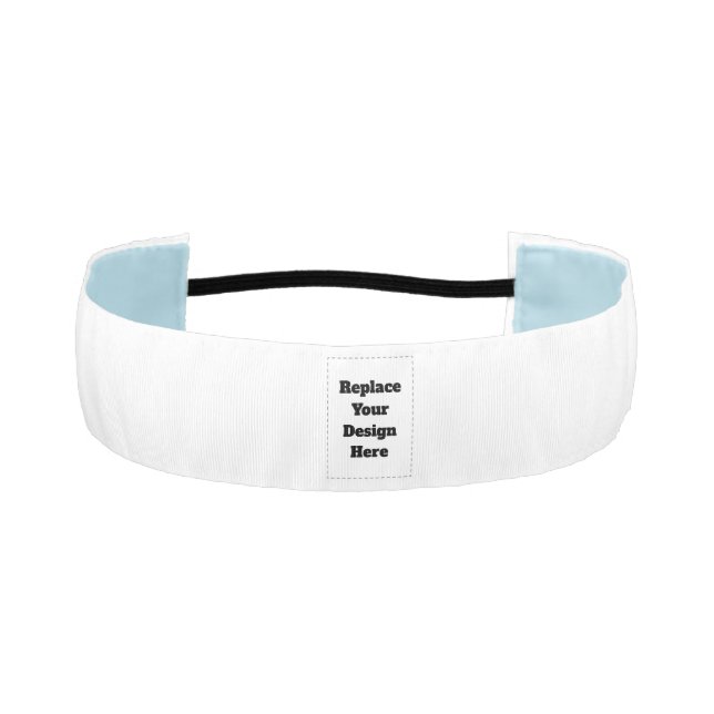 Create Your Own white  Athletic Headband (Front)