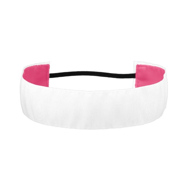  Create Your Own white  Athletic Headband (Front)