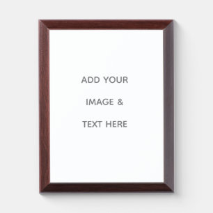 Create Your Own white  Award Plaque