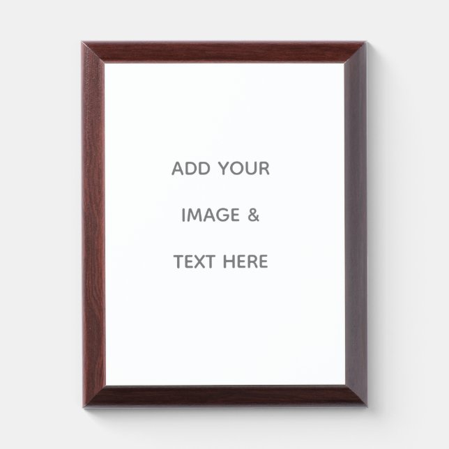 Create Your Own white  Award Plaque (Vertical)