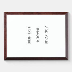 Create Your Own white Award Plaque