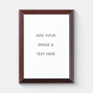 Create Your Own white Award Plaque