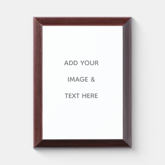 Create Your Own white  Award Plaque (Vertical)