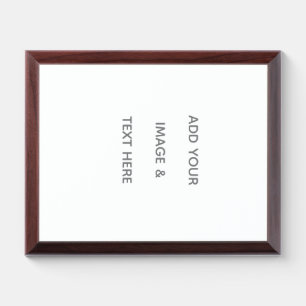 Create Your Own white  Award Plaque