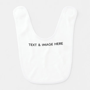 Create Your Own white Baby Bib