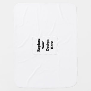 Create Your Own white  Baby Blanket