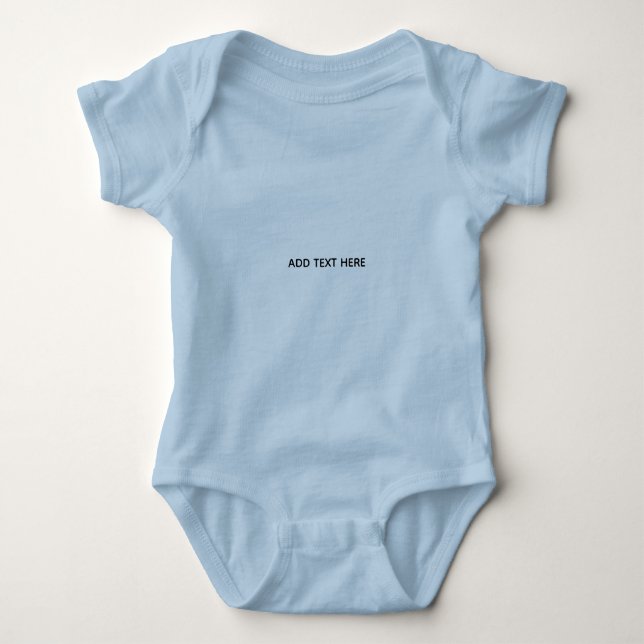 Create Your Own White  Baby Bodysuit (Front)