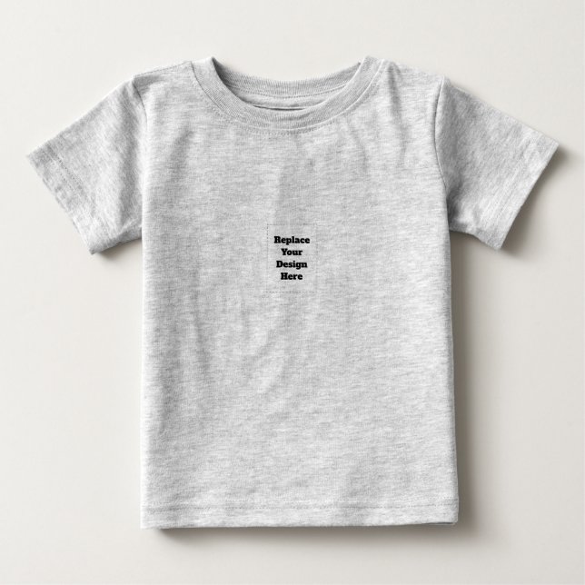 Create Your Own white  Baby T-Shirt (Front)