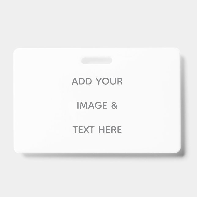 Create Your Own white  Badge (Front)