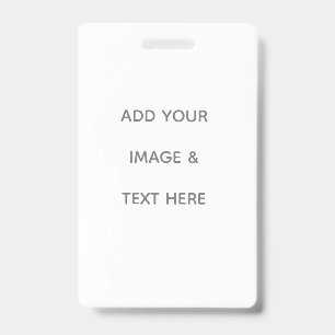 Create Your Own white  Badge