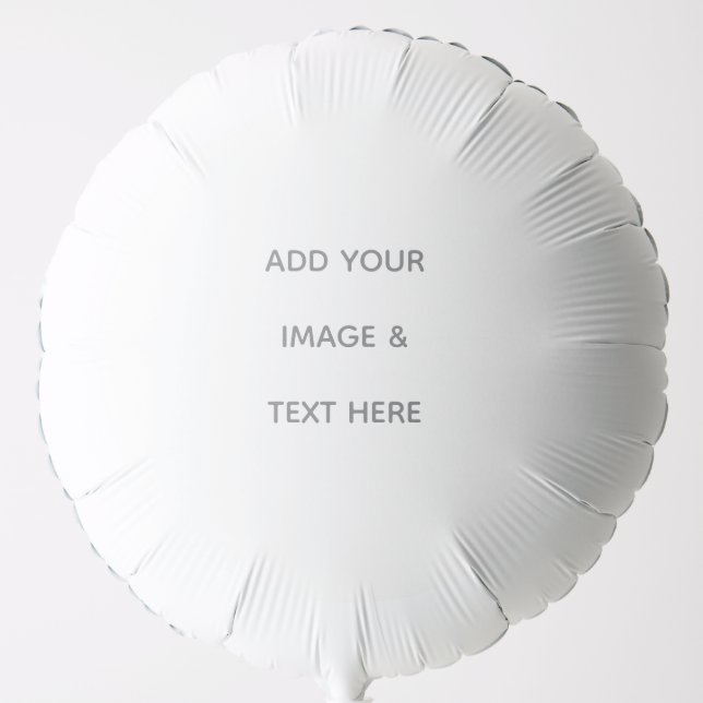 Create Your Own white  Balloon (Front)
