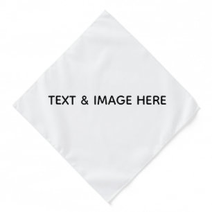 Create Your Own white Bandana