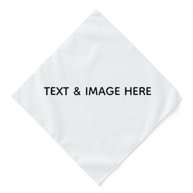 Create Your Own white Bandana (Front)