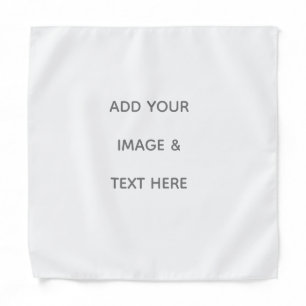 Create Your Own white  Bandana