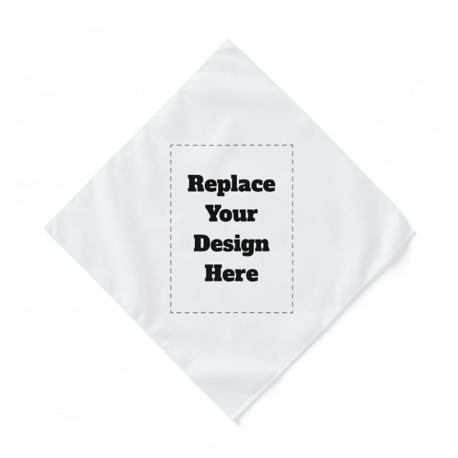 Create Your Own white  Bandana (Front)