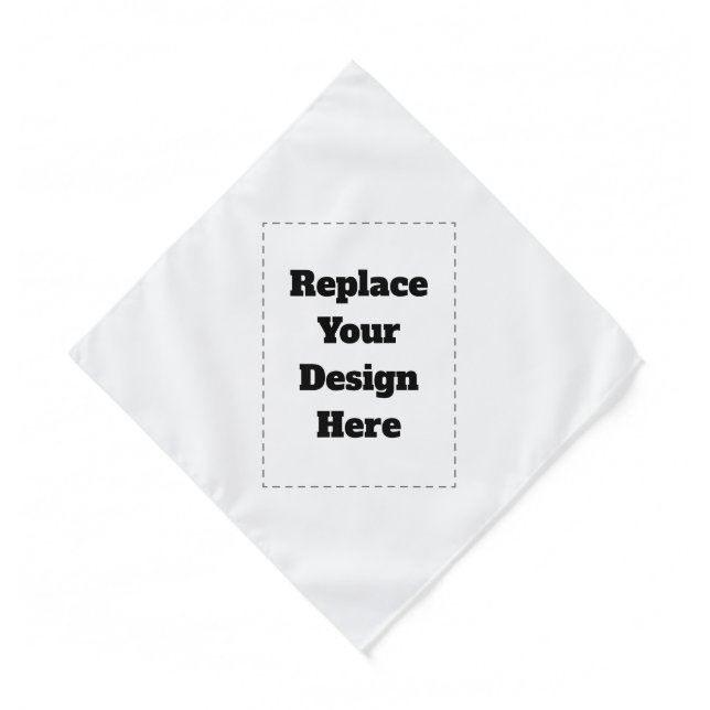 Create Your Own white  Bandana (Front)