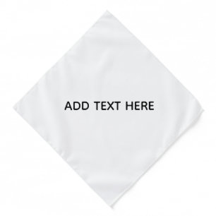 Create Your Own White Bandana